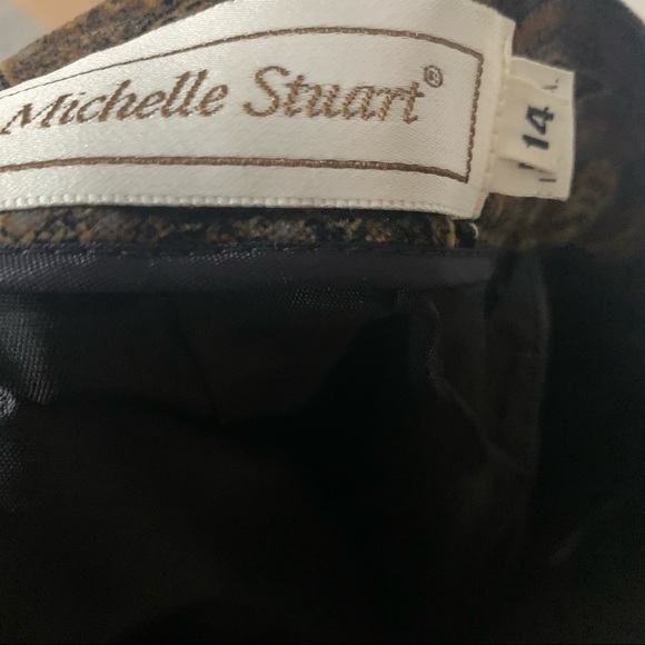 Michelle Stuart Vintage Brown‎ Paisley Midi Skirt - Picture 2 of 16